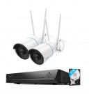 Trådløs kamerapakke med 2 stk AI kameraer og opptaker thumbnail