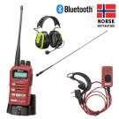 Jaktradio Hunter E-Light 140 Bluetooth jaktradiopakke med skogsantenne, mini hodesett og Peltor WS Alert X hodebøyle thumbnail