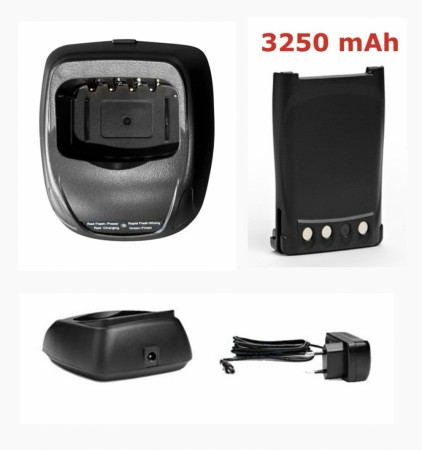 Zodiac høykapasitetsbatteri 3250 mAh + bordlader – D80 / D300 / D400 / Extreme Digital