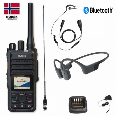 Hytera HP565G BT VHF jaktradiopakke med Bone Conductive Headset